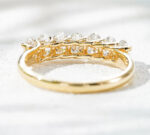 Oval Cut Half-Eternity Lab Diamond Ring