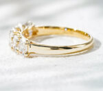 Oval Cut Half-Eternity Lab Diamond Ring