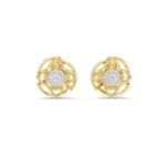 Mandala Diamond Stud Earrings