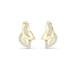 Twin Leaf Diamond Stud