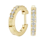 Diamond Huggie Earrings
