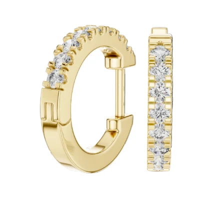 Diamond Huggie Earrings