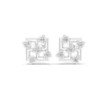 Diamond Labyrinth Stud Earrings
