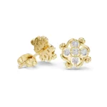 Floral Scroll Stud