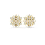 Snowflake Diamond Stud Earrings