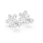 Swirl Diamond Stud Earrings