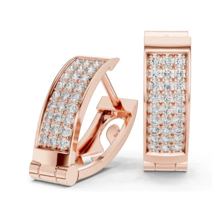 Pave Diamond Huggie