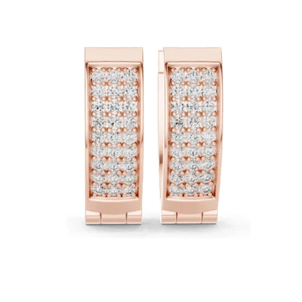 Diamond Huggie Earrings