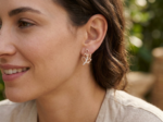 Leaf Diamond Stud